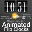 Anime-Ziffern-Uhr mit Wetter / Live Wallpaper Flip Clock