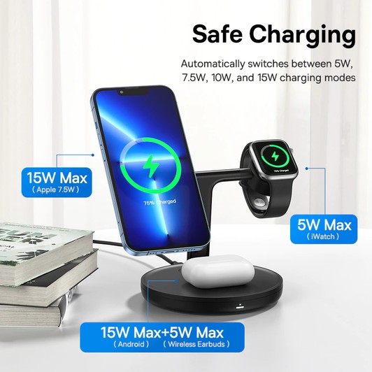 Baseus 3 in 1 Wireless Charger Test