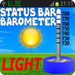 Barometer in der Zeile Status. Light