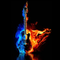 Eine brennende Gitarre. Live Wallpaper / Burning Guitar LWP